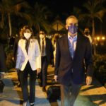 Luis Abinader en compañía de Raquel Peña y José Ignacio Paliza.